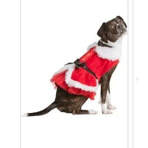 Merry and Bright Christmas dog Mrs. clause holiday costume size large